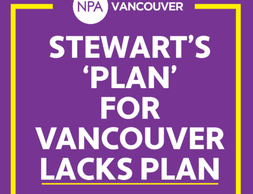 NPA: Stewart’s ‘plan’ for Vancouver lacks plan