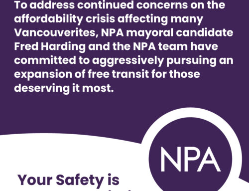 The NPA team have committed to aggressively pursuing an expansion of free transit for those deserving it most.